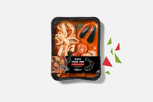 Суп Том Ям с морепродуктами, 370 г